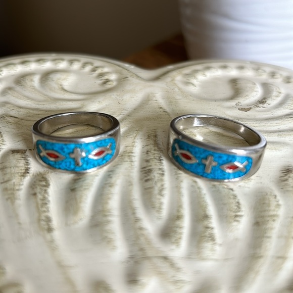 Vintage Christian Band Rings - Picture 6 of 6